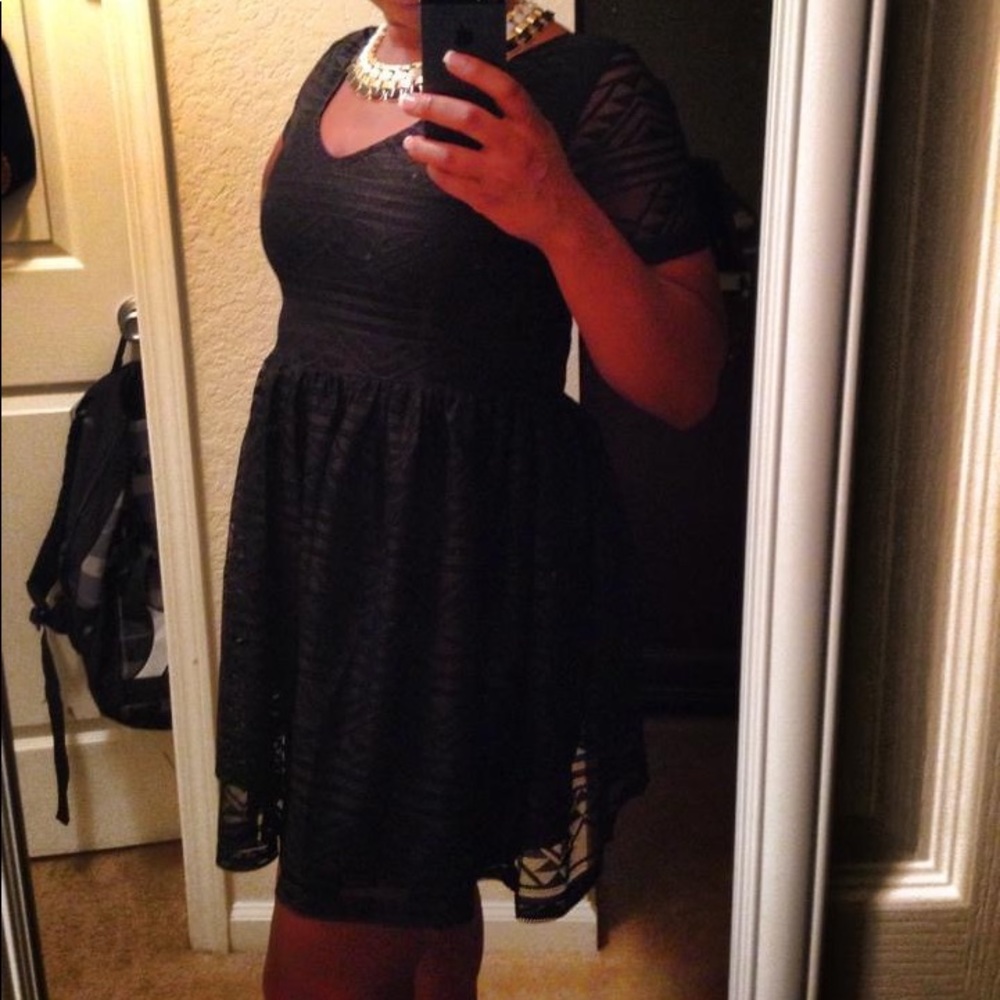 Black cocktail dress